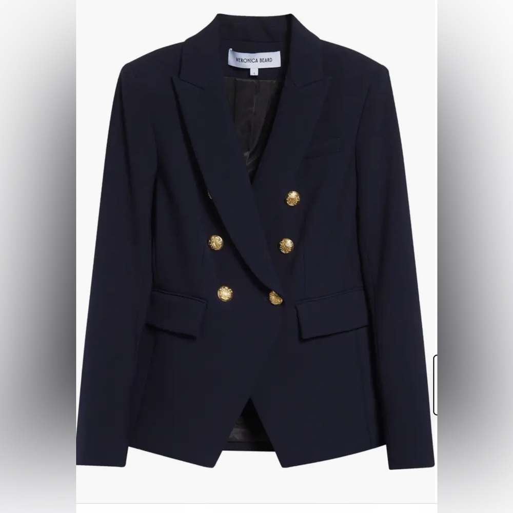 Veronica Beard Miller Dickey Jacket Navy size :4 NWOT